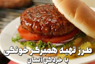 طرز تهیه همبرگر خونگی با خردکن آسان
